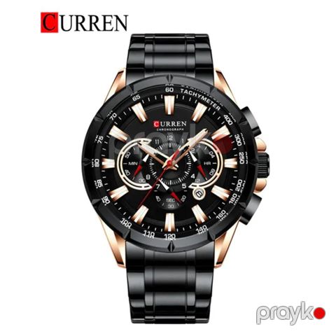 Kişi qol saatı Curren NC 8363, qara — Bakı