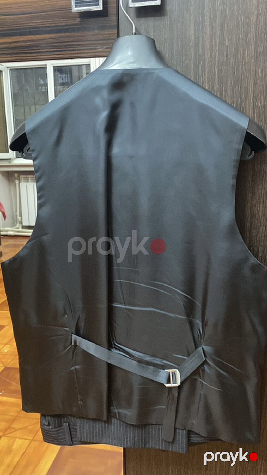 Kişi kostyum gödəkçəsi – Bottega - Rəng: tünd göy (navy) üzərində incə — Caketi, Masazır (8)