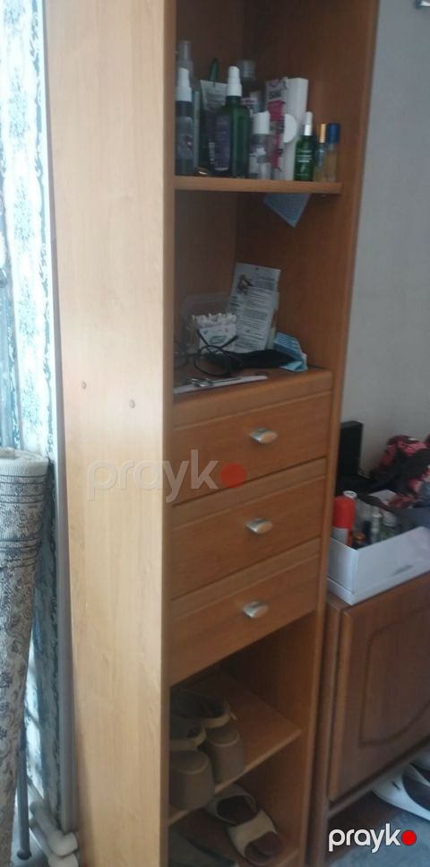 Taxta rəngində çoxfunksiyalı şkaf-komod - Material: laminat/MDFlam — Bakı