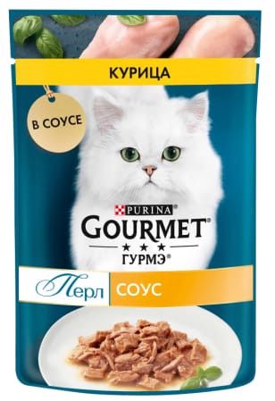 Nəm yem Purina Gourmet hər yaş və cins pişiklər üçün toyuq ilə 75 q — Bakı