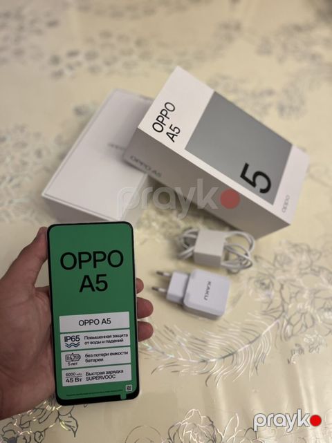 Oppo A5, 128 GB, rəng - Gümüşü, Barmaq izi, İki sim kartlı, Face ID — Bakı