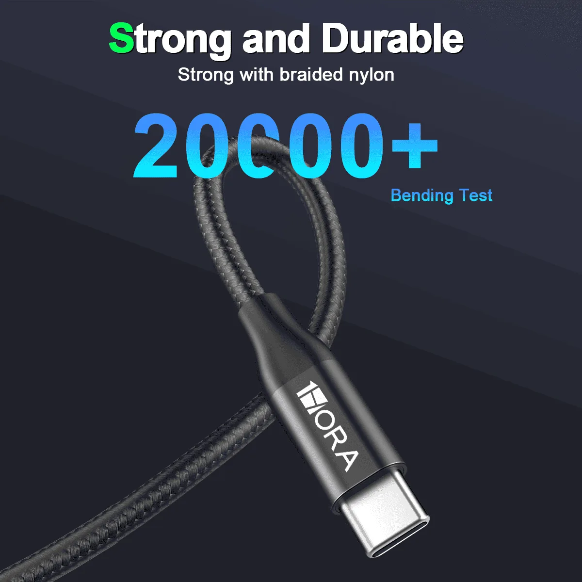 Kabel 1HORA USB to Type C 2.4A 1M CAB249 Black — Mallar, Bakı (4)