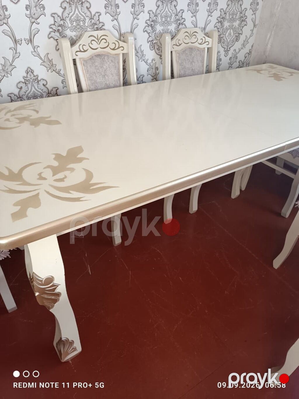 Masa (açilan) + 6 stul.370 azn. Temiz taxda el islemesi Hec bir — Masalar və stullar, Bakı (4)