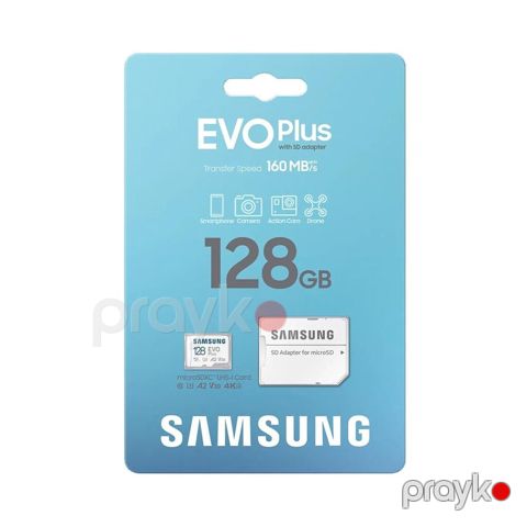 Samsung EVO Plus microSDXC 128GB (SD adapterlə) - Yaddaş həcmi: 128 — Xırdalan