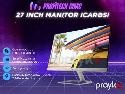 27 inch monitor icarəsi — Bakı