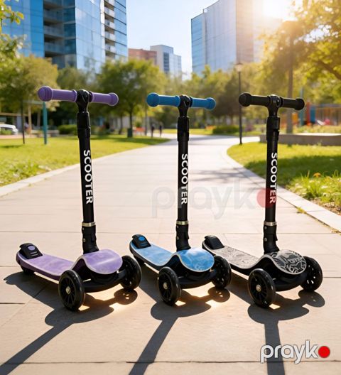 Uşaq samokatı SF-609_kz197, qara — Bakı