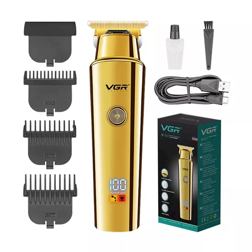 Trimmer VGR 947 - 6000RPM / 2000MAH - 500Dəqiqə / Cord/Cordless Typc — Saç kəsmə maşınları, Bakı (3)