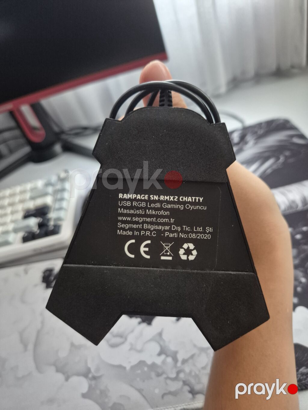 Rampage SN-RMX2 Chatty – USB RGB işıqlı oyunçu masaüstü mikrofonu — Səs texnikası, Bakı (2)