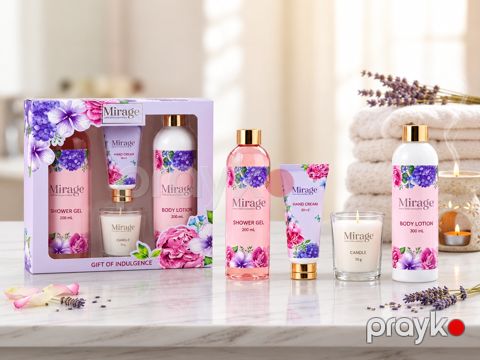 Qulluq üçün kosmetika dəsti Mirage Gift of Indulgence, Bədən üçün, Qadınlar üçün, 4 əşya — Bakı