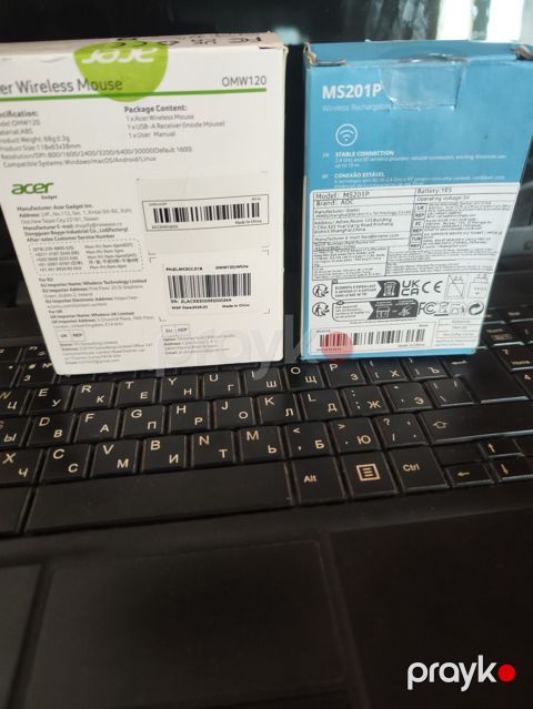 Acer Wireless Mouse OMW120 + AOC MS201P simsiz siçanlar Acer OMW120 — Lənkəran