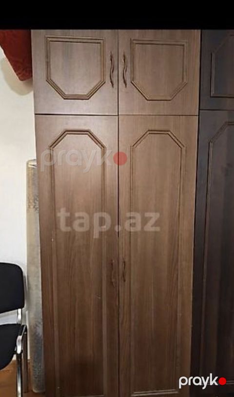 Dörd qapılı şkaf – ağac teksturalı, klassik dizayn. - Material — Bakı