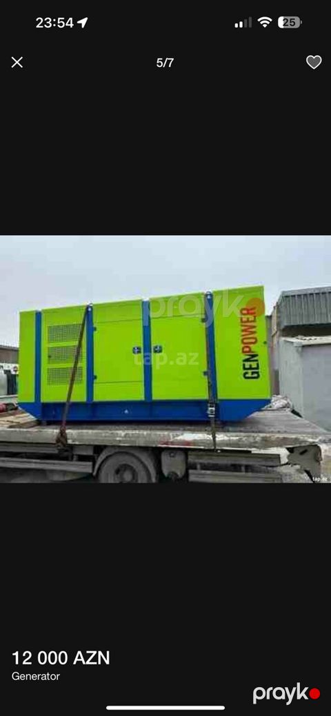 Generator icarəsi — Bakı