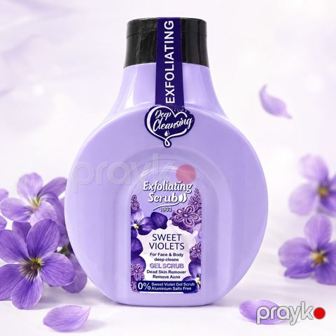 Üz və bədən üçün skrab Deep Cleansing Sweet Violets, 500 ml — Bakı