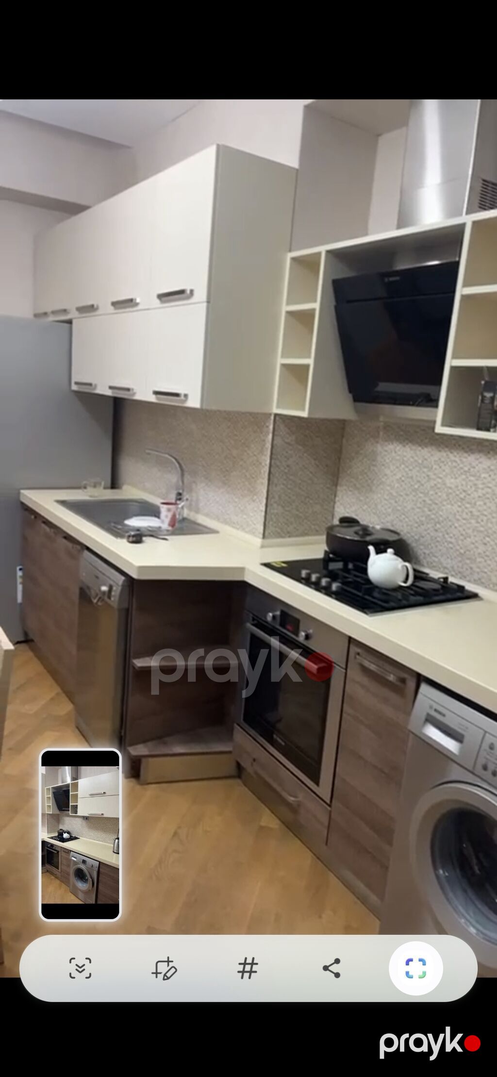 *550azn* Mətbəx mebeli satılır.Teze kimidi.Olcu 4 metr.Uzerinde heç nə — Mətbəx mobilyası, Mehdiabad (3)