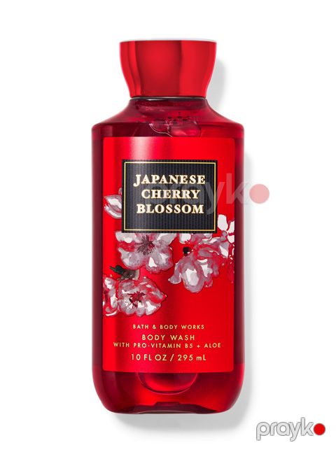 Duş geli Bath & Body Works Japanese Cherry Blossom with pro-vitamin B5 + aloe 295 ml — Bakı