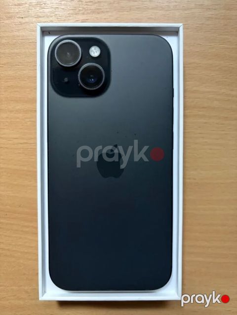 IPhone 15, 128 GB, Midnight, Simsiz şarj, Face ID, Sənədlərlə — Bakı