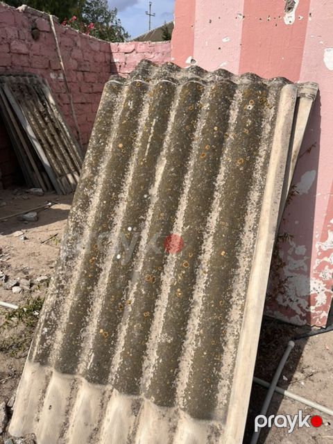 Dalğalı şifer dam örtüyü vərəqləri İşlənmiş azbez şiferi. 35 ədəd — Digah