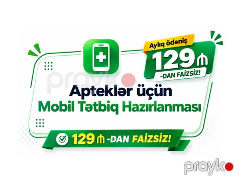Apteklər üçün mobil proqram hazırlanması — Bakı