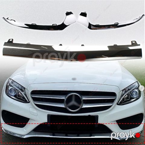 "Mercedes W205 C205" ön buferin xrom nikel kantı — Bakı