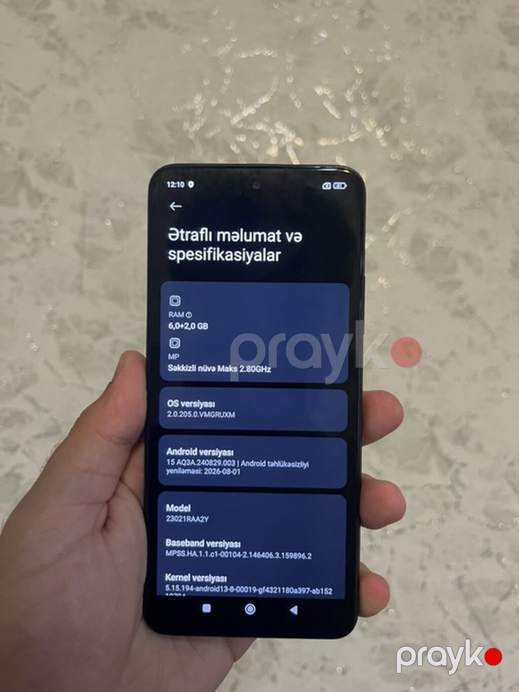 Redmi Note 12, 128 GB, rəng - Qara, Barmaq izi, İki sim kartlı, Face ID — Xiaomi, Bakı (3)