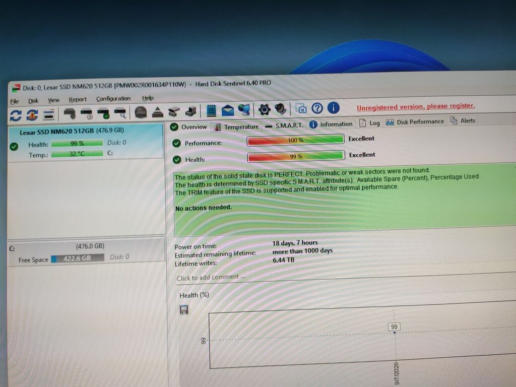 Daxili SSD disk 512 GB, M.2, İşlənmiş — Sabit diskləri, Bakı (2)