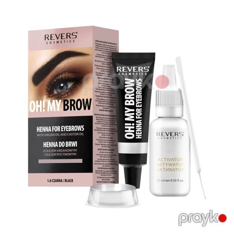 Qaş və kirpik boyası Revers Cosmetics Oh My Brow, Qara, 2x15 ml — Bakı