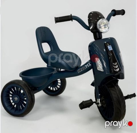 Uşaq üçün 3 Təkərli Velosiped AB-505 Göy rəngli — Bakı