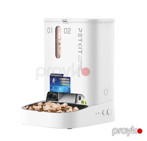 Pişiklər üçün avtomatik yem təknəsi Petkit Yumshare Dual-Hopper with Camera Smart Pet Feeder 2 P592 — Bakı