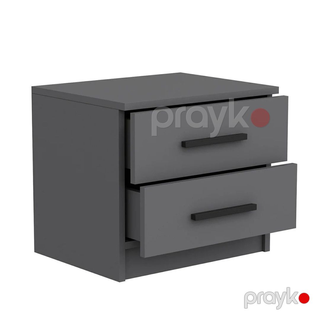 Komod, laminat, 50х40х47 sm, antrasit — Mallar, Bakı (2)