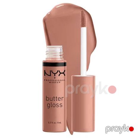 Dodaq üçün parıldadıcı Nyx Professional Makeup Butter - 14 Madeleine, 8 ml — Bakı