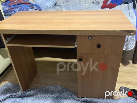 Düz masa, Siyirməli, Teksturalı laminat, Zəmanətsiz — Bakı