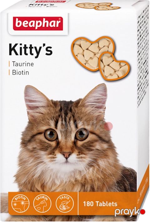 Qida əlavəsi Beaphar Kittys, pişiklər üçün, 180 həb — Bakı