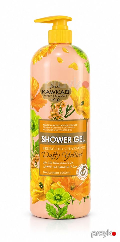 Duş geli Kawkab Baby Powder Daffy Yellow 1000 ml — Bakı