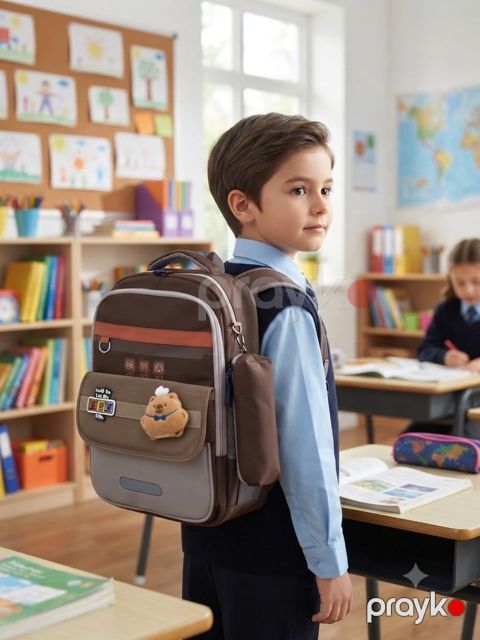 Məktəb çantası, poliester, rəngbərəng, 20 l — Bakı