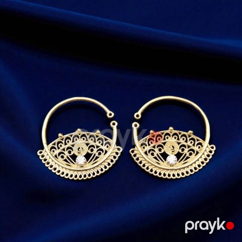 Qadın sırğaları Azgold_10138, qızıl 585 əyar VJ772661 No Brand — Bakı