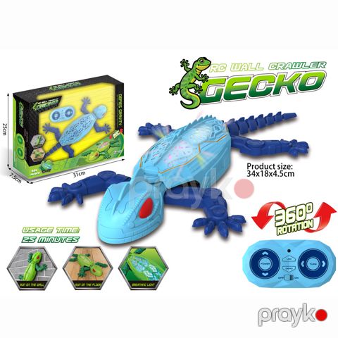Səsli oyuncaq Gecko Göy 4+ Pultlu robot Kərtənkələ 2,4G — Bakı