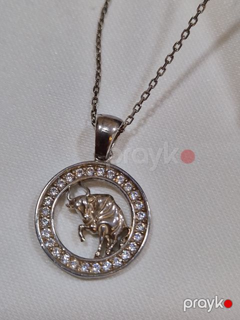 Boyunbağı Buğa, gümüş 925 əyar — Bakı