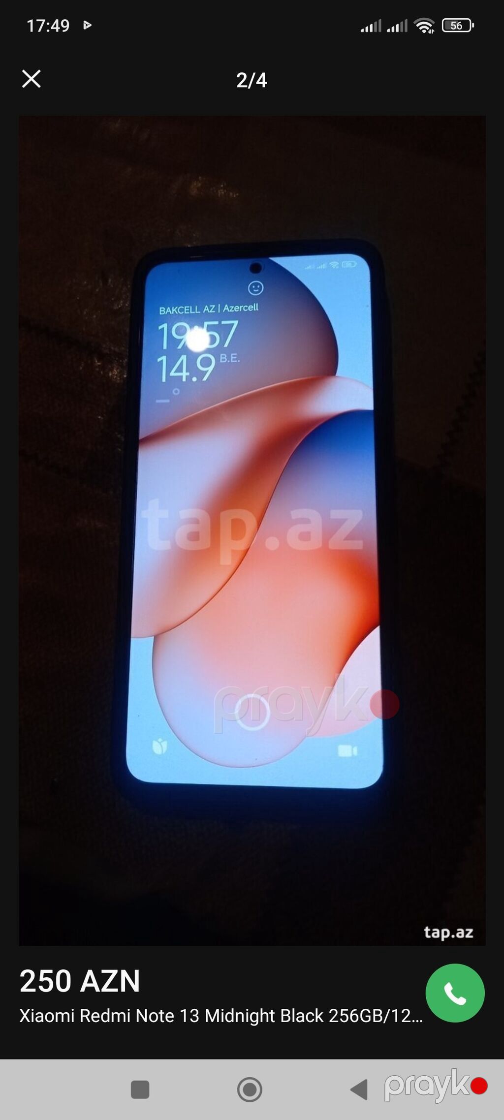 Redmi Note 13, 256 GB, rəng - Qara, İki sim kartlı — Xiaomi, Sabirabad (4)