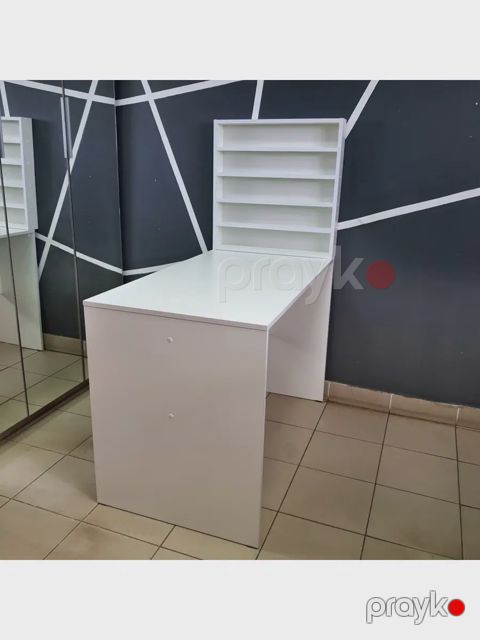 Manikür masası 3563_M3Au24StolManikurPolkaLakiWh, 100х130х54 sm — Bakı