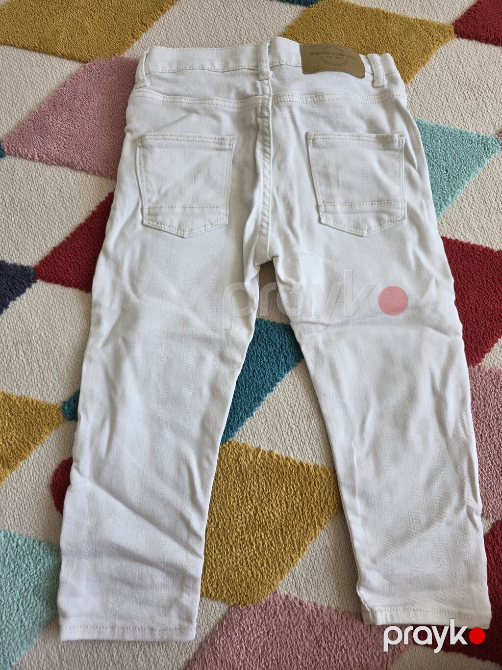 Zara Kids ağ rəngli cins şalvar - Model: Regular - Ölçü: 2–3 yaş (98 — Uşaq geyimi, Bakı (2)
