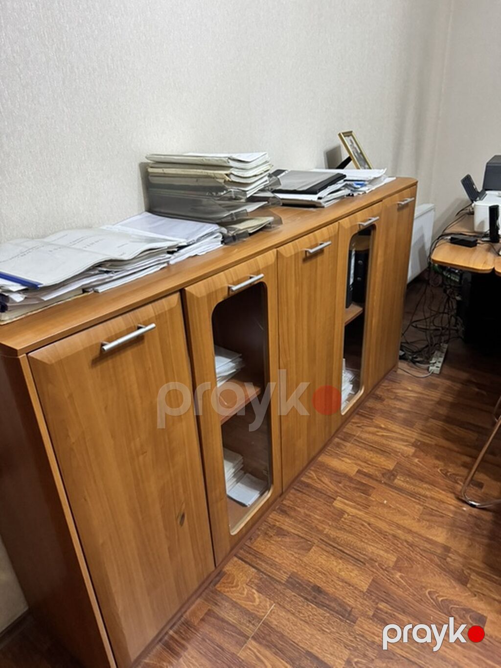 Ofis mebel dəsti – taxta teksturalı (ağac rəngində) Tərkibi — Ofis mebeli, Bakı (2)