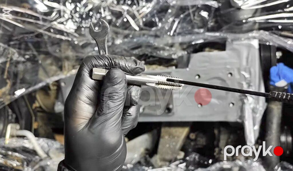 "BMW M52, M54" mühərrik başlıq bolt yivinin təmir — Avtoxidmət və diaqnostika, Bakı (3)