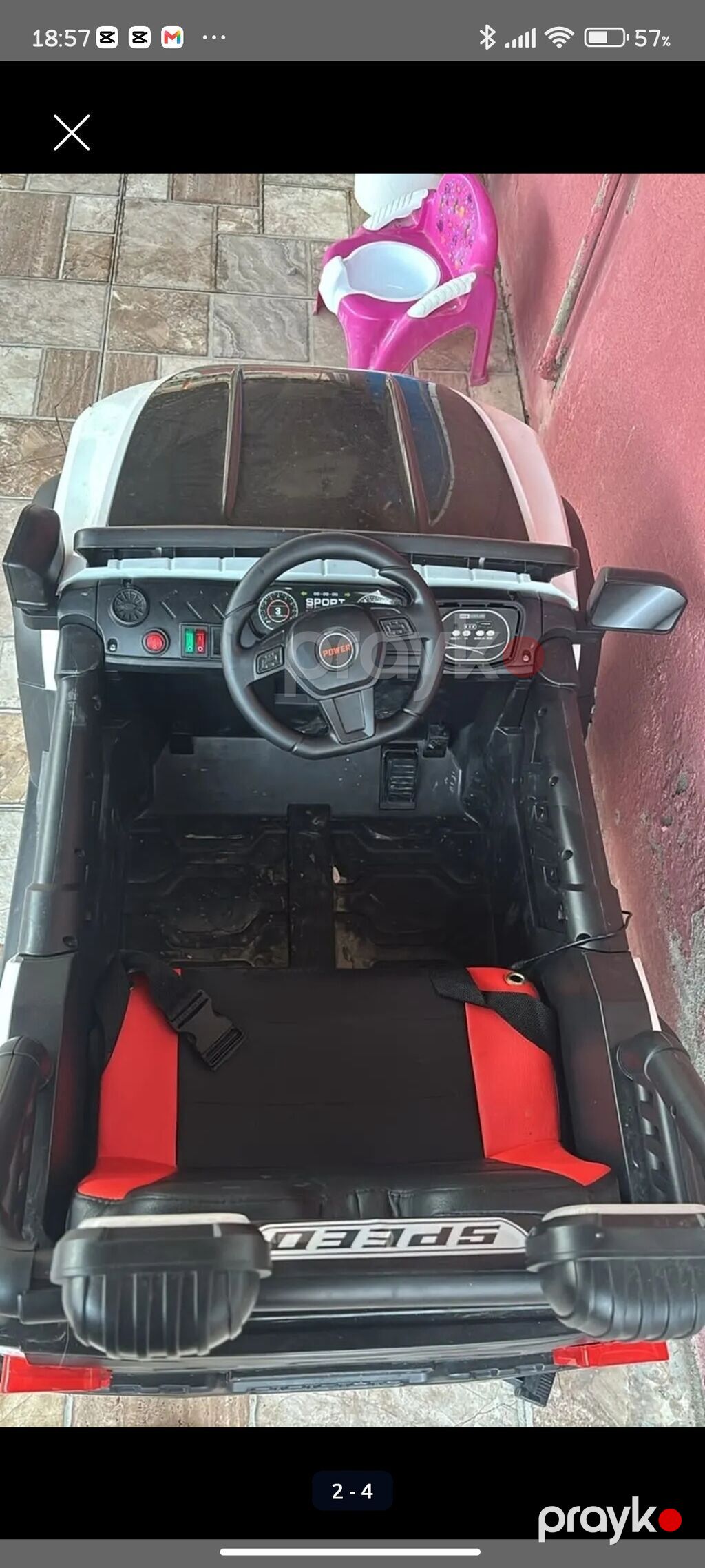 Uşaqlar üçün elektrikli minik maşını -tecılı satılır heç bir prabelim — Uşaq avtomobilləri, Bakı (2)