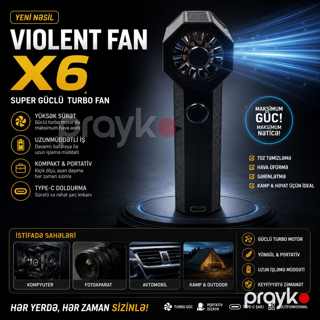 Havaüfürən X6, 20 kVt, 210 m/s — Mallar, Bakı (3)