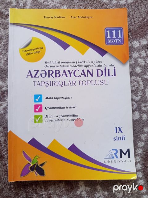 Məhsul: “Azərbaycan Dili – Tapşırıqlar Toplusu” (IX sinif) Müəlliflər — Bakı