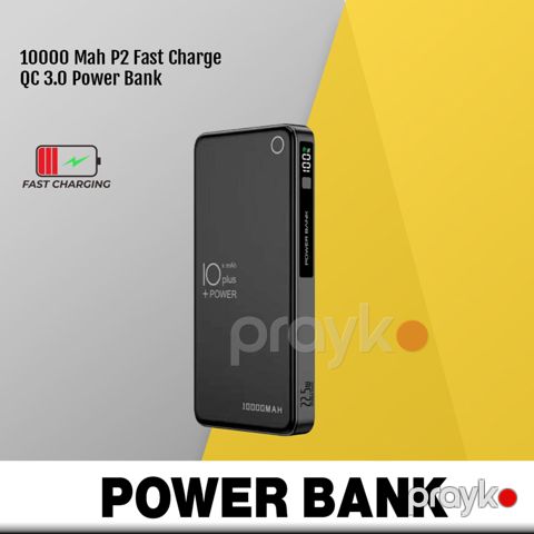 10000 Mah P2 Fast Charge QC 3.0 Power Bank — Bakı