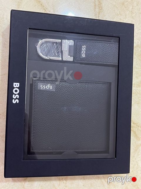 Portmone və açarlıq hədiyyə seti “Hugo Boss” — Bakı