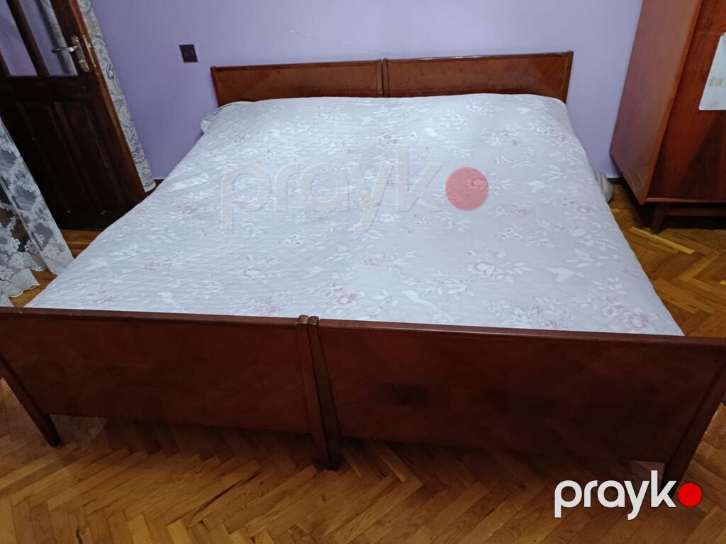 İkinefərlik taxta çarpayı - Material: keyfiyyətli ağac (taxta — Yataqlar, Bakı (2)