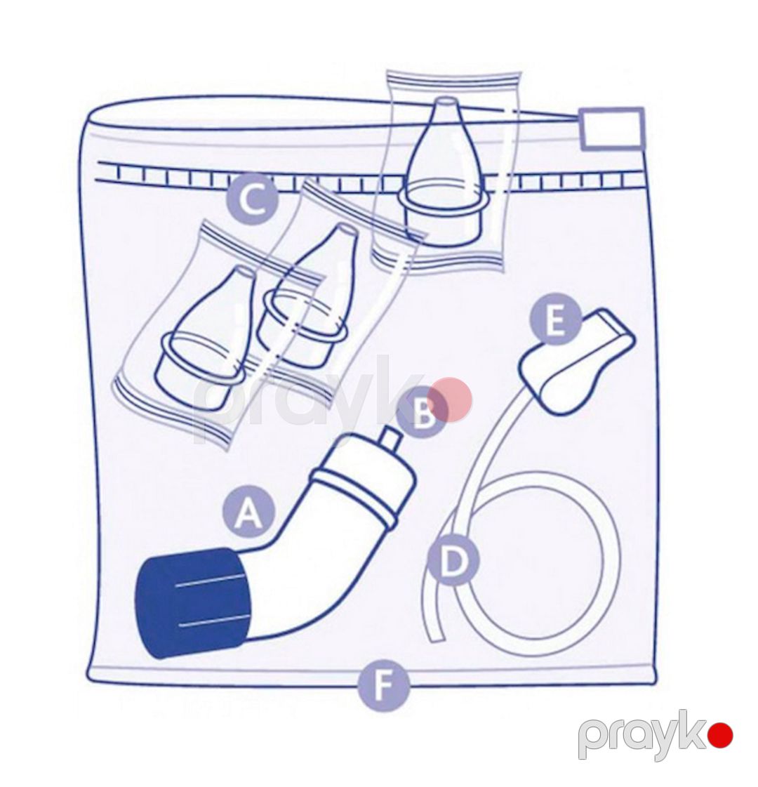 Burun üçün aspirator Chicco PhysioClean 0+, Ağ — Mallar, Bakı (3)