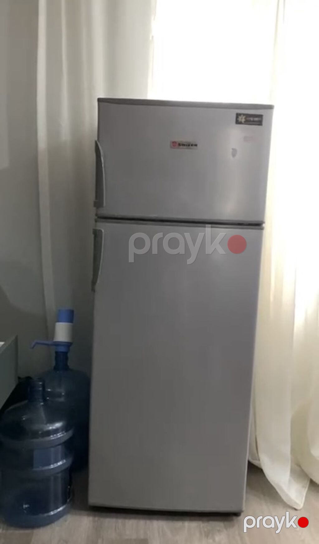 Swizer iki qapılı soyuducu - Rəng: gümüş (inox görünüşlü) - Üst — Soyuducular, Bakı (4)